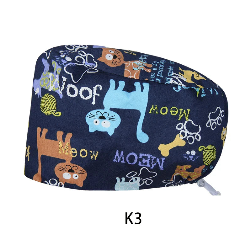 Cralom Unisex Cotton Scrub Cap: Premium Tieback Surgeon Hat