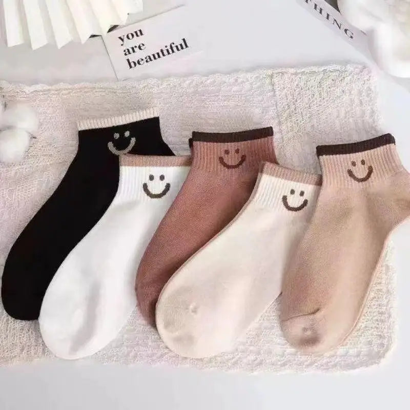Cralom Striped Black & White Kids Short Socks for Spring & Summer