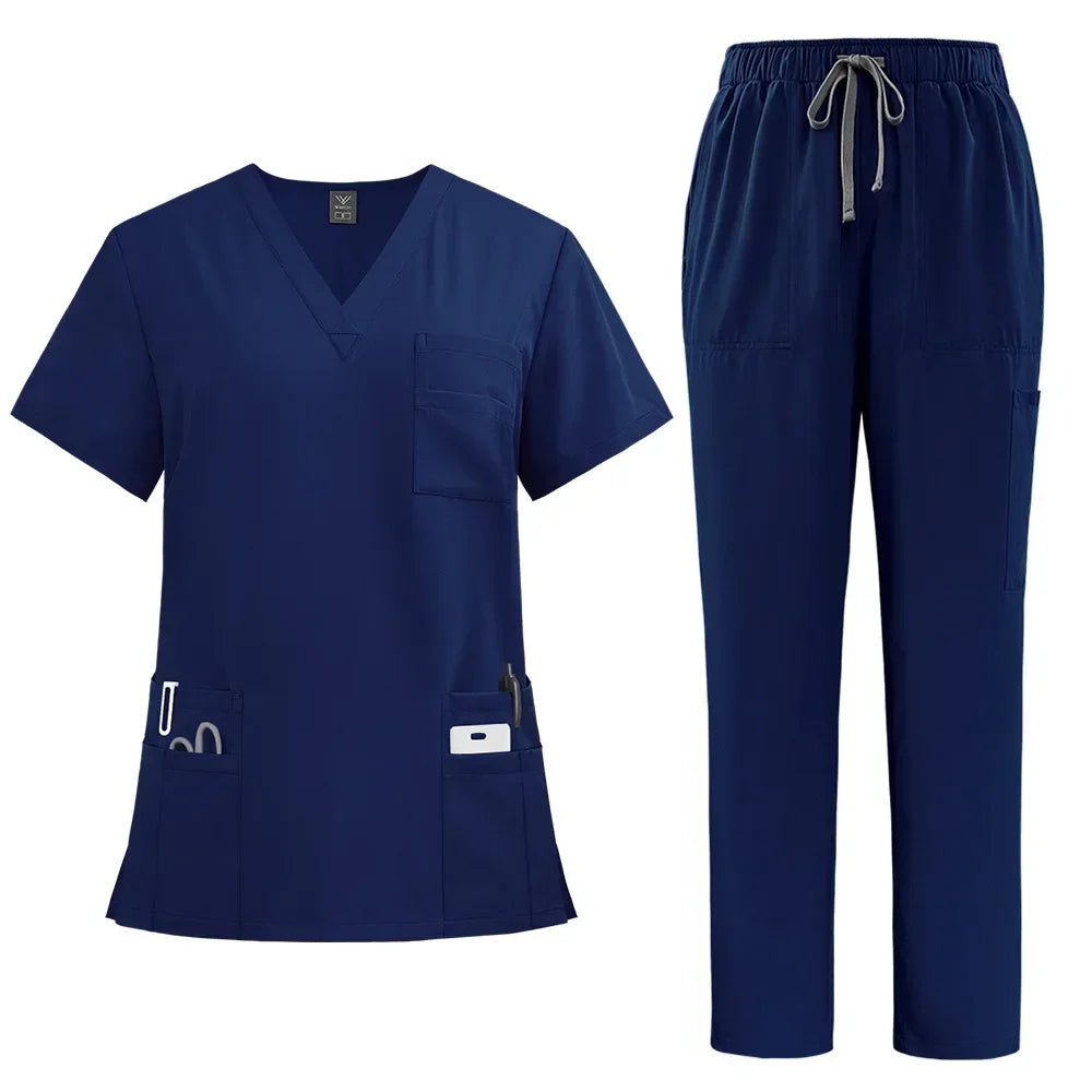 Cralom Medical Nursing Uniforms Set for Beauticians and Pet Clinic Staff