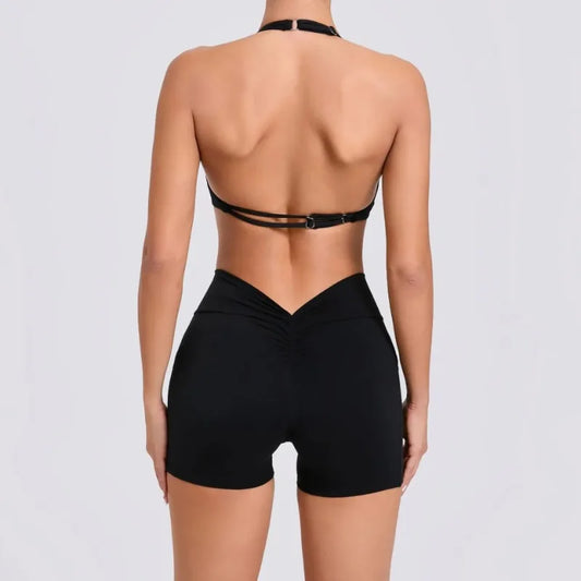 Cralom High Waist Yoga Fitness Set for Women