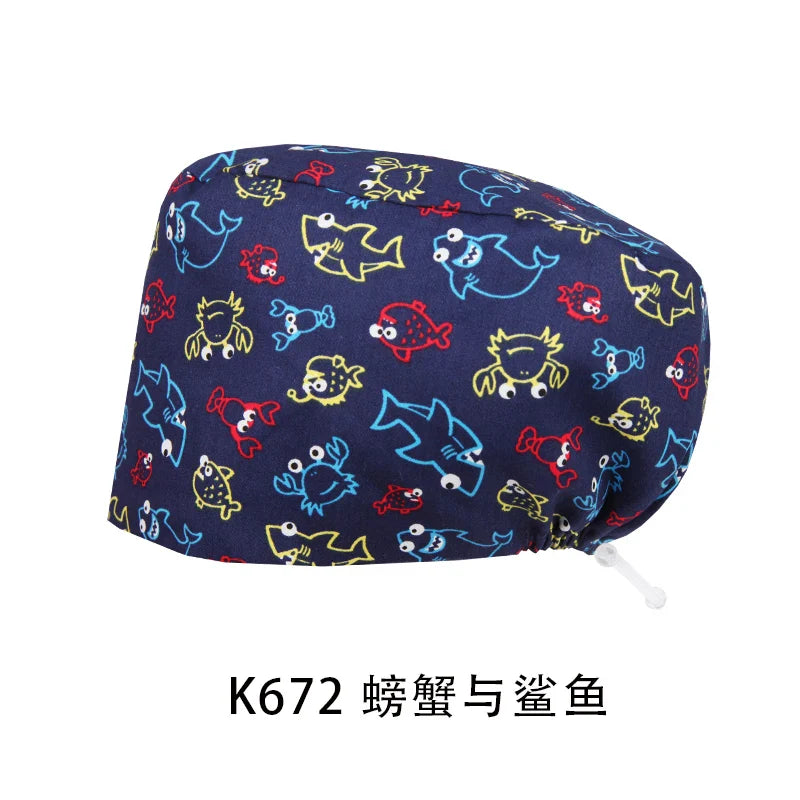 Cralom Unisex Cotton Scrub Cap: Premium Tieback Surgeon Hat