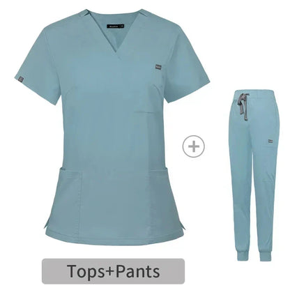 Cralom Lightweight Classic Medical Scrub Set for Men and Women