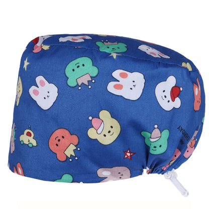 Cralom Cotton Scrub Caps - Unisex Nursing Surgical Medical Hat for Stylish Professionals