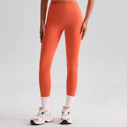 Cralom Seamless High Waist Yoga Pants for Running Outdoor Workout