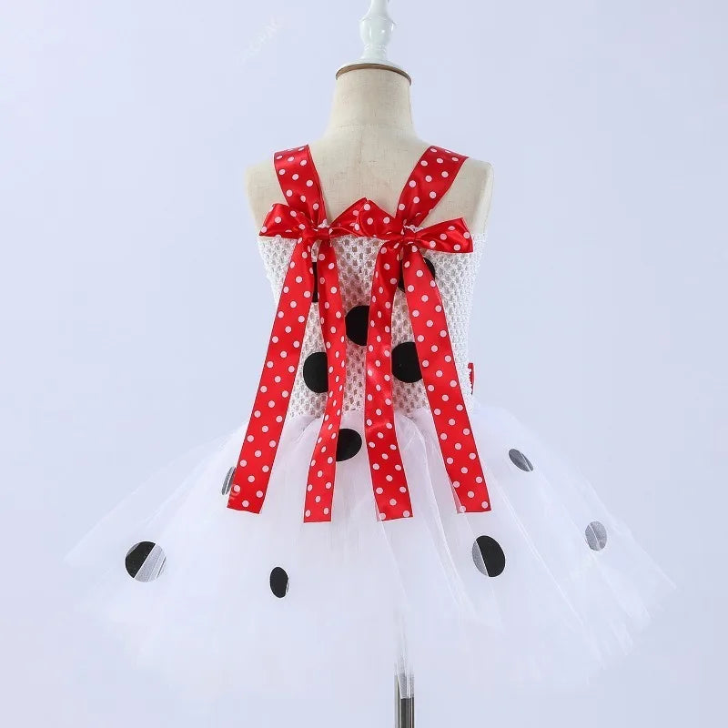 Cralom Dalmatians Mesh Tutu Dress for Girls
