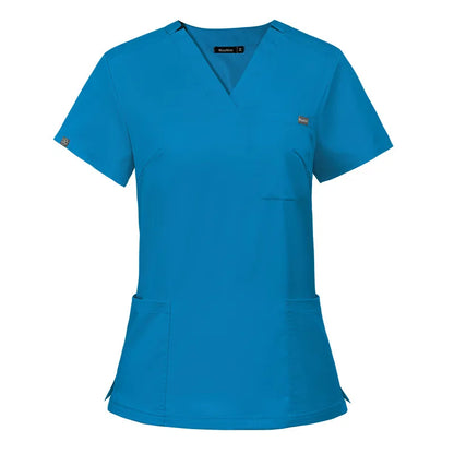 Cralom Scrub Nursing Gowns: Minimalist Solid Color Medical Workwear by Cralom