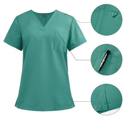 Cralom Men's Nurse Scrubs Set: Classic Medical Uniform for Clinical Work