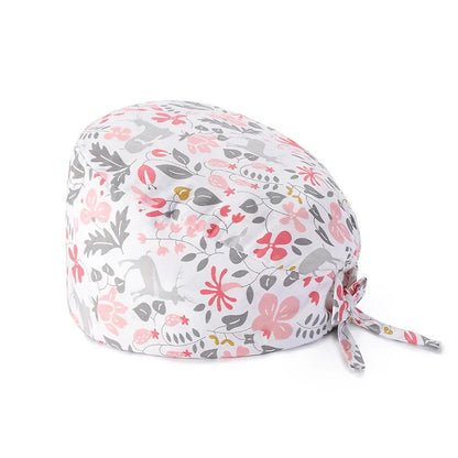 Cralom Cotton Nurse Scrub Cap: Adjustable and Breathable Dentist Hat