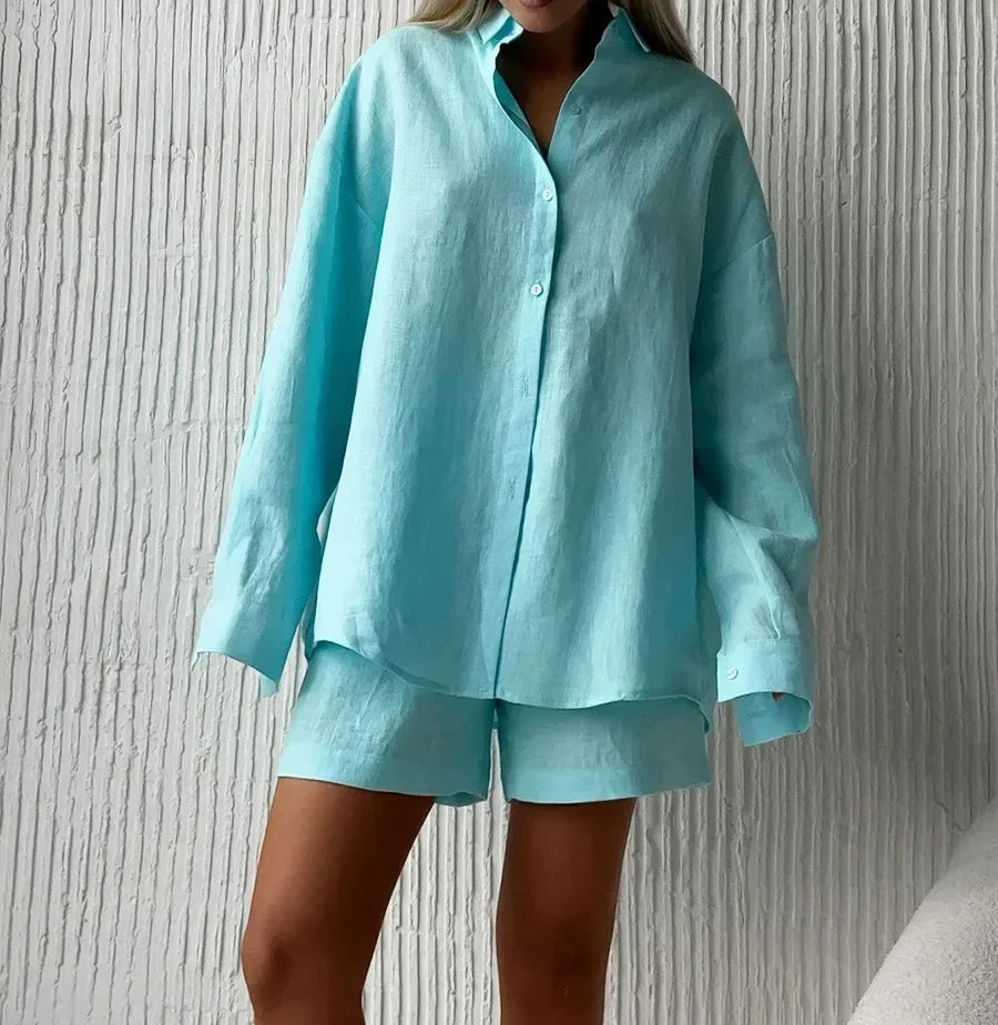 Cralom Spring 2025 Fashion Blouse & Pant Set