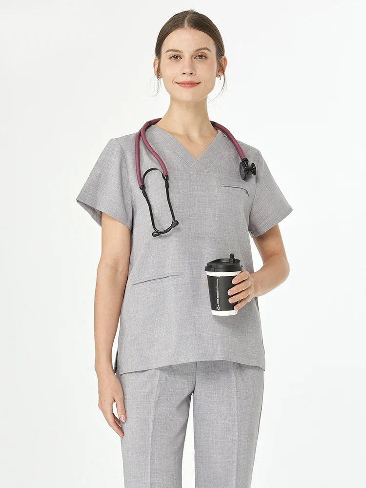 Cralom Stretch Nursing Scrubs - Comfortable Pediatric Nurse Uniforms