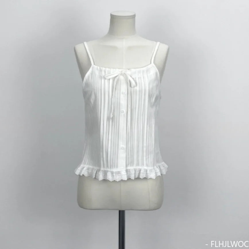 Solid White Halter Top Sleeveless Blouse by Cralom: Retro Vintage Style for Women