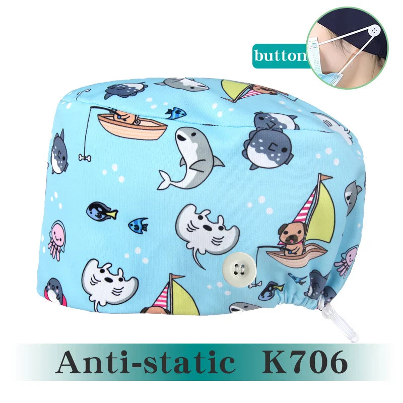 Cralom Silky Surgeon Cap Soft Scrub Hat for Medical Professionals