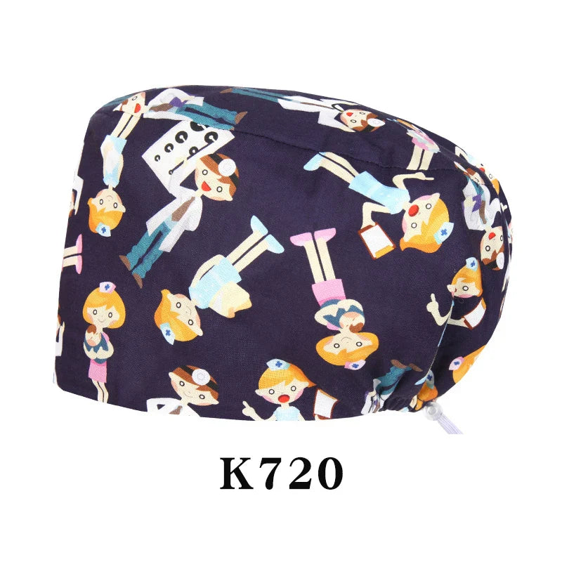 Cralom Shiba Inu Surgeon Scrub Cap - Unisex Surgical Hat in Cute Design