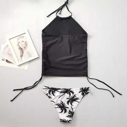 Cralom 2024 Tankini Bikini Set - Women's Halter Two-Piece Swimsuit