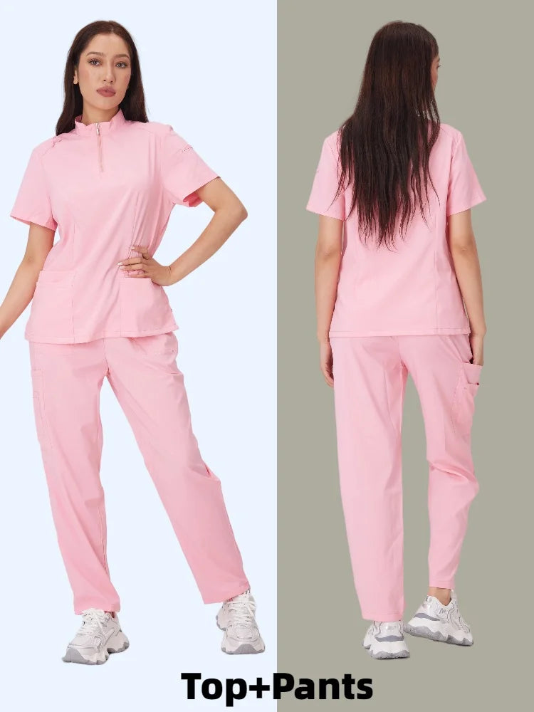 Cralom Medical Scrubs Set - Professional Nursing Uniforms for Men & Women