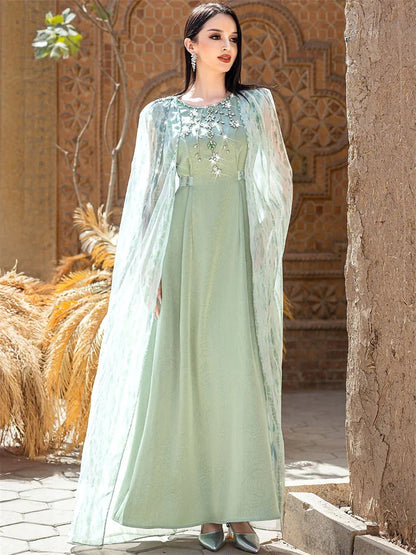 Cralom Ramadan Eid Women's Kaftan Abaya Robe