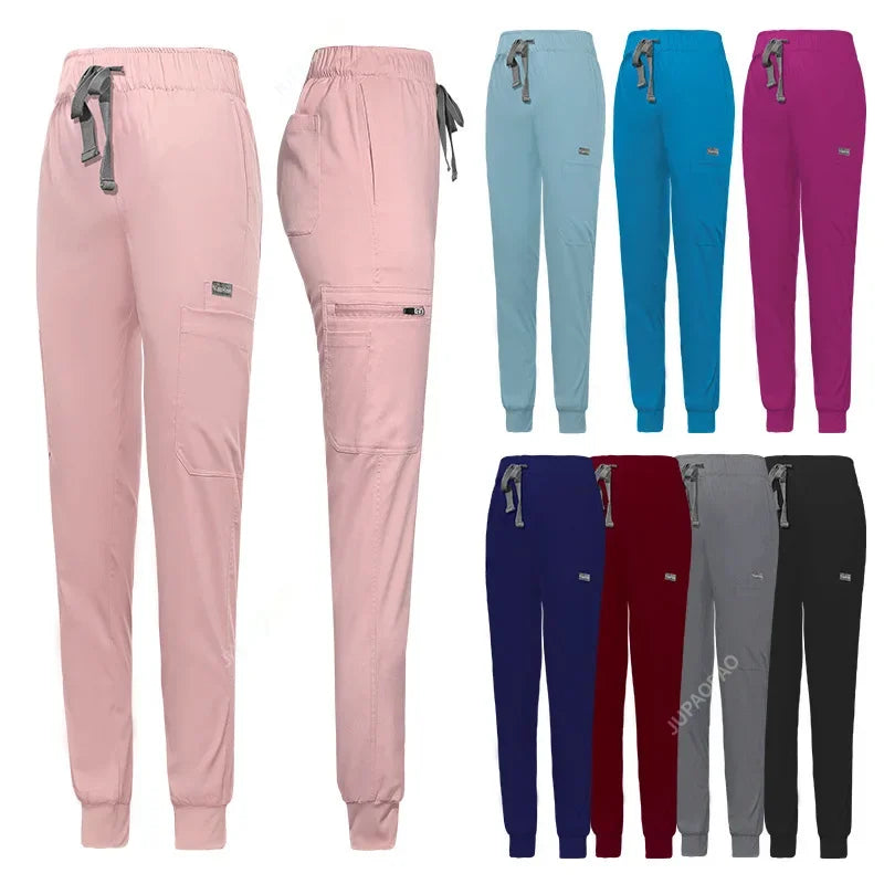Cralom Men's Scrubs Set: Top & Relax Pants, Short Sleeve, Leisure Fit