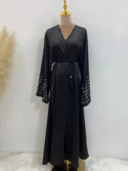 Luxury Ramadan Open Abaya by Cralom - Modest Muslim Dresses for Women