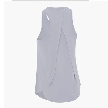 Cralom Women's Fitness Crop Tank Top, Quick Dry Sport Vest for Gym Workouts