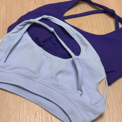 Cralom One Shoulder High Impact Sports Bra - Adjustable Straps & Removable Pads