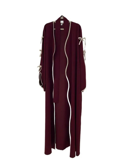 Cralom Butterfly Kimono Abaya Set - Modest Muslim Dress