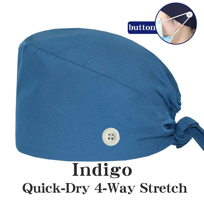 Cralom Summer Medical Caps for Beauty Salon, Spa & Clinic - Soft Surgical Hats