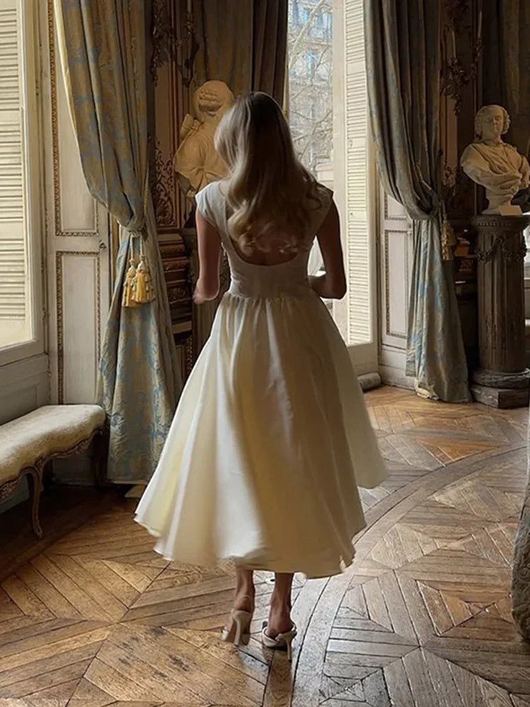 Cralom Elegant O Neck Ruffled Floor-Length Dress - Summer 2025 Collection