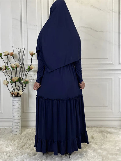 Cralom Modest Abaya Hijab Kebaya Kaftan Robe for Muslim Women