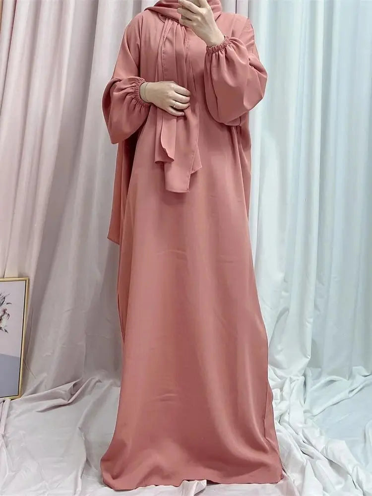 Cralom Modest Eid Niqab Abaya Kaftan Dress