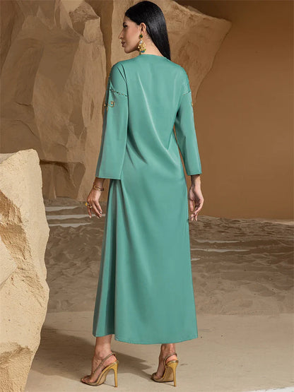 Cralom Diamond Eid Abaya embellished for Muslim women by Cralom