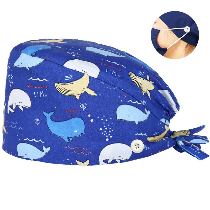 Cralom Surgical Scrub Cap for Medical Nurse Work Hat