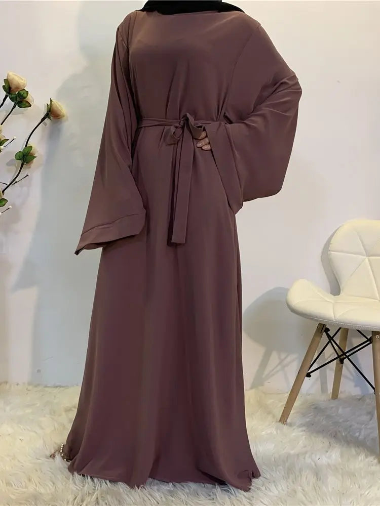 Helynys Luxury Abaya Maxi Dress Kaftan for Modest Muslim Women