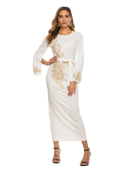 Eid Mubarak Cralom Dubai Kaftan Abaya Dress