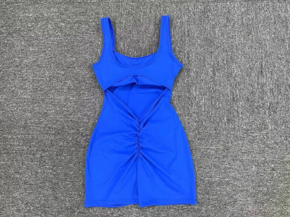Cralom Strappy Yoga Fitness Jumpsuit Lifts Buttocks, High Elasticity Gym Romper