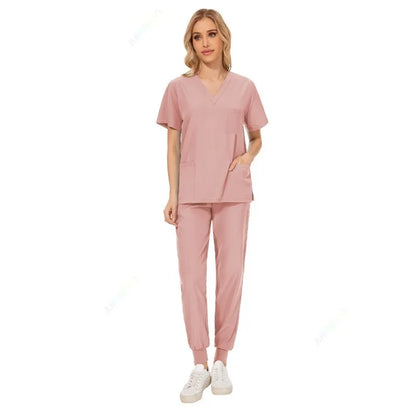 Cralom Pharmacy Nurse Uniform Set for Hospital Doctor Workwear