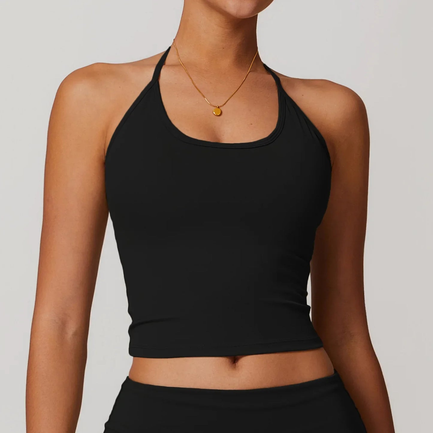 Cralom Women's Shockproof Yoga Tank Gym Top