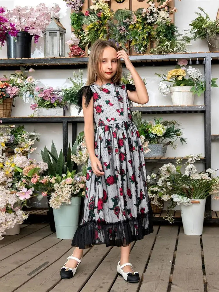 Cralom Ramadan Satin Abaya Kids Girl Islamic Dress Modest Kebaya Robe