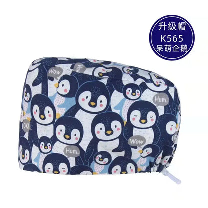 Cralom Cotton Scrub Cap - Unisex Surgical Hat for Healthcare Pros