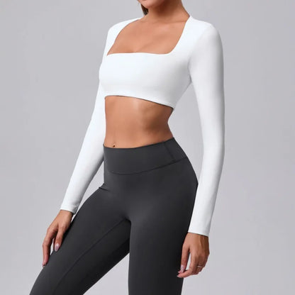 Cralom Women's Lightweight Long Sleeve Yoga Tunic for Outdoor Sports & Fitness