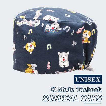 Cralom Cotton Scrub Caps | Adjustable Surgical Hats for Women and Men