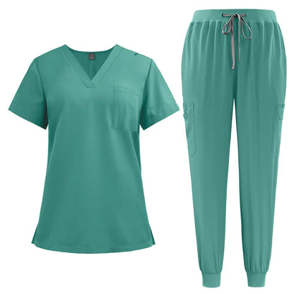 Cralom Men's Nurse Scrubs Set: Classic Medical Uniform for Clinical Work