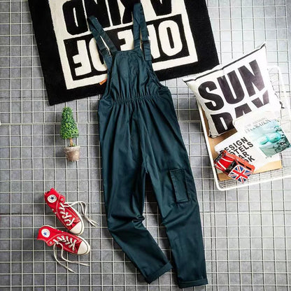 Cralom Plus Size Bib Overalls: Sleeveless Jumpsuits for Casual Work