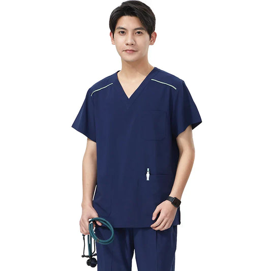 Cralom Men's Stretch Medical Scrub Uniforms - Ultra Soft Workwear Outfit