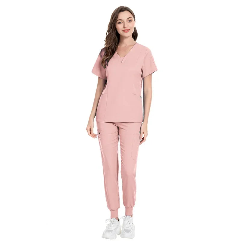 Cralom Slim Fit Medical Scrubs Set for Nursing, Surgery, Dental - Women's Professional Uniform