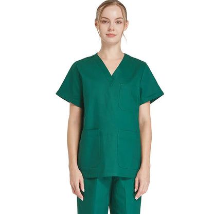 Cralom Cotton Nursing Scrubs Set - Hospital Medical Workwear