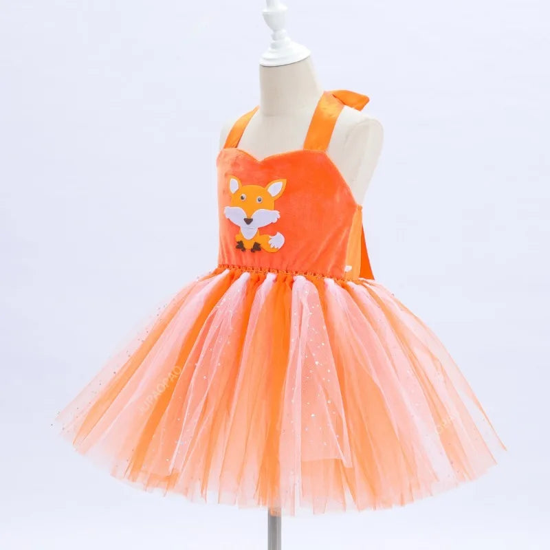 Cralom Fox Cosplay Dress for Kids Carnival | Toddler Girl Tutu Outfit