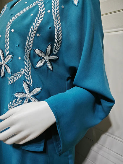 Cralom Luxury Modest Kimono Abaya Dress - Ramadan Robe