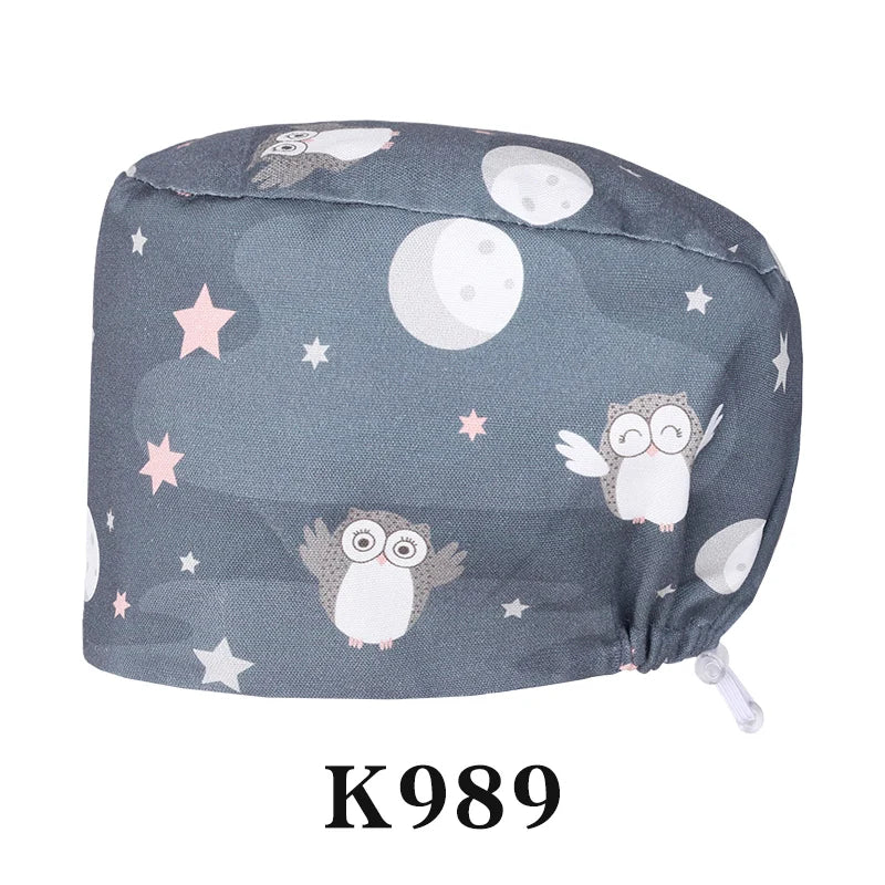 Cralom Cotton Scrub Cap - Unisex Surgical Hat for Healthcare Pros