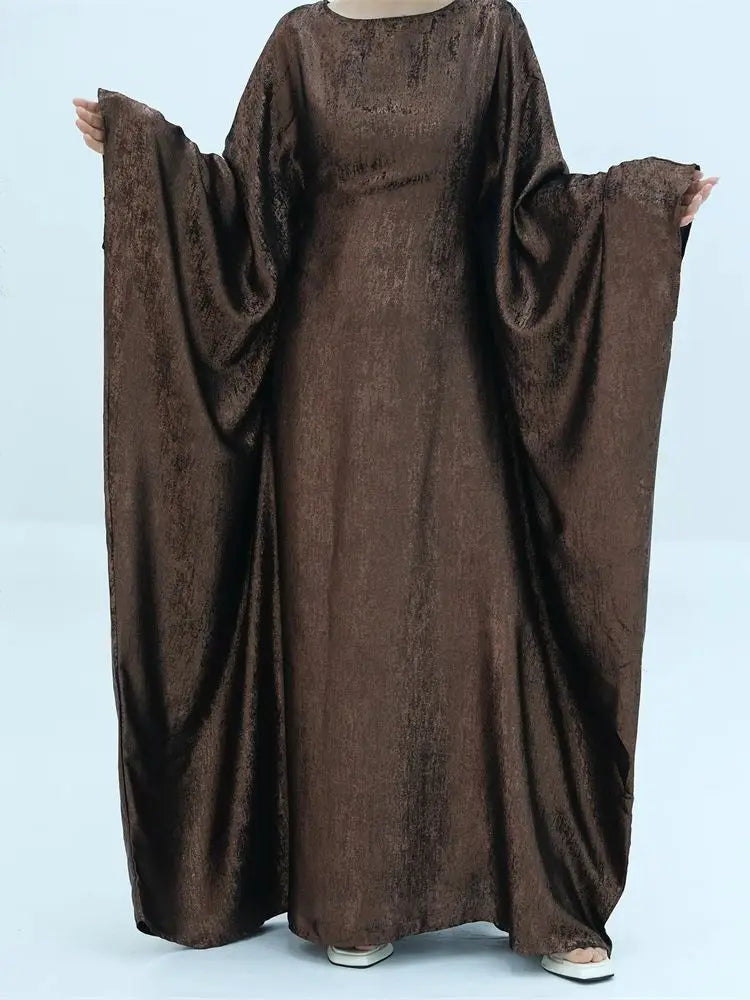 Cralom Luxury Satin Maxi Abaya for Women Muslim - Cralom Ramadan Eid Dubai Abayas