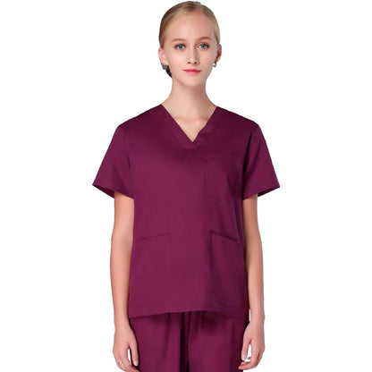 Cralom Cotton Nursing Scrubs Set - Hospital Medical Workwear